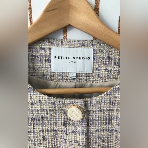 💐Petite Studio NYC Emerson Tweed Jacket - Picture 6 of 13